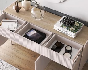 Komoda DUMI 05 3D3S 154 kaszmirowa/dąb cremona  ML MEBLE