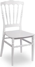 Białe krzesło sztaplowane chiavari C7-B63