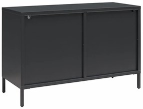 Czarna metalowa witryna 100x64x40 cm Luna – Støraa