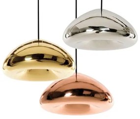 Lampa Sufitowa Wisząca Szklana Lustrzana APP323-1CP Złota