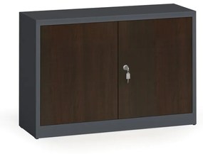 Alfa 3 Szafy spawane z laminowanymi drzwiami, 800 x 1200 x 400 mm, RAL 7016/wenge