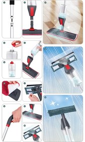 Lamart LT8027 zestaw do mopa Spray, mop iściereczka