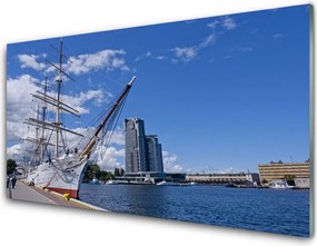 Panel nad blat kuchenny Portowa Panorama z Łodzią