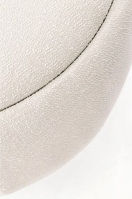 Kremowy puf z materiału bouclé Irisha – Bizzotto