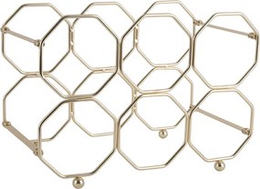 Stojak na wino HONEYCOMB, na 6 butelek, 31 x 22 x 16,5 cm
