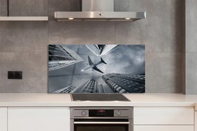 Panel nad Blat Kuchenny Samolot nad Miastem pod Chmurami