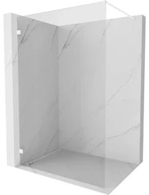 Mexen Lunar ścianka prysznicowa Walk-in lewa 150 x 200 cm, transparent 8 mm, biała - 830-150-000-20-00-L