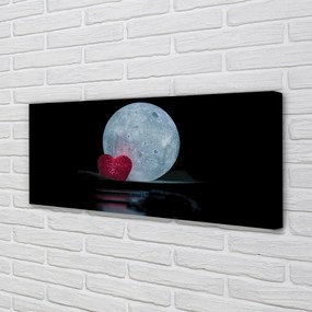 Zdjęcie na płótnie Księżycowe Serce na Niebie