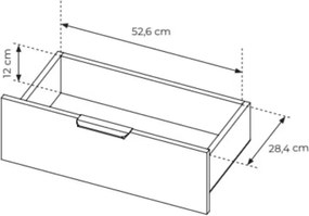 Komoda Dunin 153 cm 2D3S dąb Dunin elegancka nowoczesna komoda z szufladami