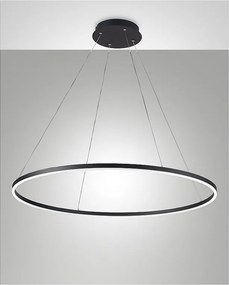 Lampa wisząca LED GIOTTO 60W czarna 3508-46-101 Fabas Luce
