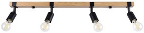 Czarny drewniany plafon w stylu loft A391 A3-Z01