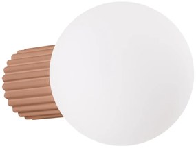 Kinkiet HALO mocca IP44 ryflowany SOLLUX  LIGHTING