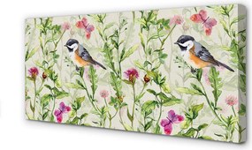 Obraz canvas na ścianę Ptak Ukryty w Trawie