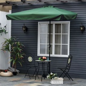 Parasol ogrodowy składany UM019 z regulacją kąta nachylenia, zielony