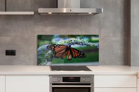 Panel Szklany Motyl Spijający Nektar