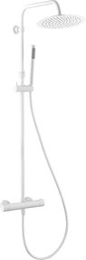Luisa II kolumna prysznicowa termostatyczna biała - Essebagno