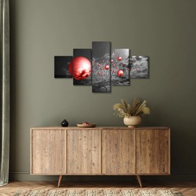 Obraz czerwonych kul (125x70 cm)
