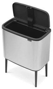 Stalowy kosz na śmieci otwierany na dotyk w kolorze matowego srebra 36 l Bo Touch Bin – Brabantia