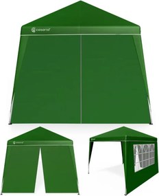 Pawilon CAPRI PLUS z 2 ścianami bocznymi, 3×3 m, zielony Casaria