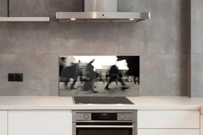 Panel nad Blat Kuchenny Tłum Ludzi w Metropolii