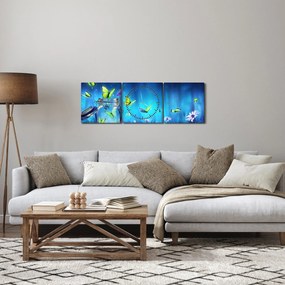 Obraz - Wolność (z zegarem) (90x30 cm)