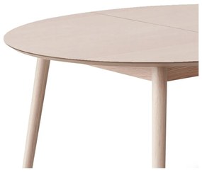 Okrągły rozkładany stół z dodatkowym blatem w dekorze dębu ø 135 cm Meza – Hammel Furniture