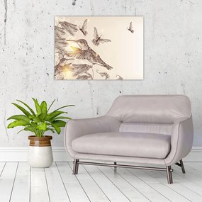 Obraz - Kolibry (70x50 cm)