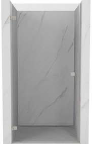 Mexen Lunar-B drzwi prysznicowe uchylne lewe 60 cm, transparent, nikiel szczotkowany - 832-060-000-97-00-L
