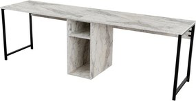 Biurko Twin Freesia Marble and Black