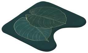 Ciemnozielony dywanik łazienkowy do WC 45x45 cm Jade – douceur d'intérieur