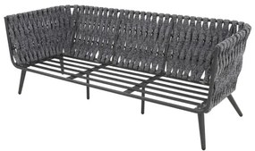 RIVA EXPERT antracyt/szary - zestaw ogrodowy aluminiowy