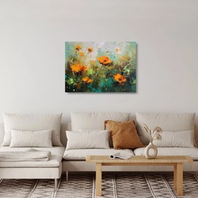 Obraz na szkle - Kwiaty (70x50 cm)