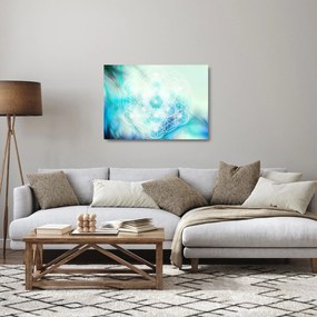 Obraz na szkle - Merkaba w turkusowym tle (70x50 cm)