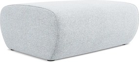 Pufa - z tkaniny szenilowej - jasny niebieski - NANEA