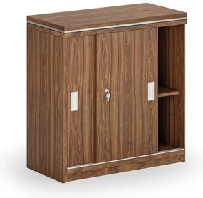 Szafka przesuwna ARRISTO LUX, 800 x 400 x 836 mm, orzech