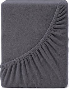 4Home prześcieradło frotte Ideal antracyt, 70 x 140 cm, 70 x 140 cm