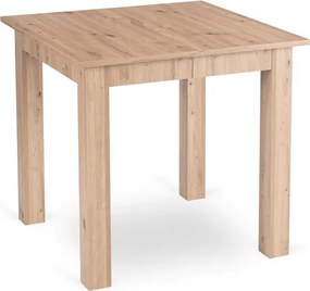 Stół Kwadratowy Rozkładany BEN 80-200 cm Dąb Artisan Skandynawski