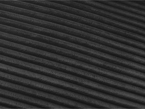 Czarna sztruksowa sofa do spania/rozkładana 240 cm Hugo – Bobochic Paris