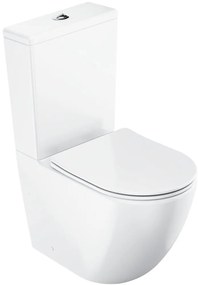 Ravak X01870 - kompakt WC bezkołnierzowy z deską sedesową SoftClose OPTIMA ceramika/biała