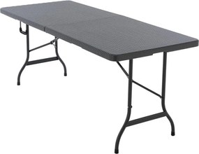 Składany przenośny stół 180 cm, antracyt