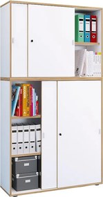 Drzwi przesuwne do szafek biurowych Salia 5f B100