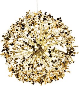 Designerska lampa wisząca Monete 65, złota