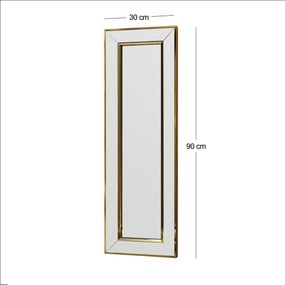 Lustro Carlos Gold 30 x 90 cm