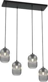 Industrialna lampa wisząca z grafitowymi kloszami D164 Z0-M53