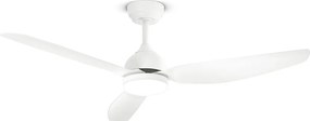 Wentylator sufitowy Perenz 7189 B CT biały z oświetleniem - Ø 132 cm, 3 łopatki, 6 prędkości, silnik prądu stałego 40 W, cichy