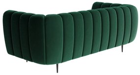 Ciemnozielona sofa Ghado Shel, 210 cm