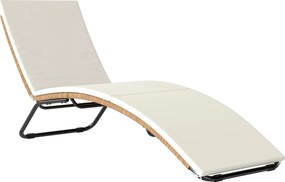 Outsunny Leżanka rattanowa w kształcie litery S z poduszką, oddychająca powierzchnia, stalowa rama | Aosom PL