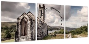 Obraz - Kościół irlandzki (z zegarem) (90x30 cm)