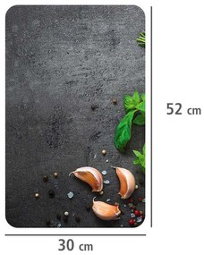Szklane płyty ochronne HERBS na kuchenkę - 2 sztuki, WENKO