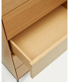 Wysoka komoda w dekorze dębu 60x114 cm Vedrana – Kave Home